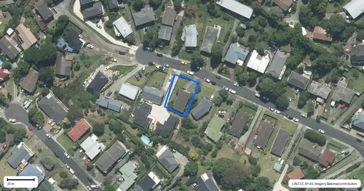 Property context map for 19A Sovereign Place, Glenfield, Auckland