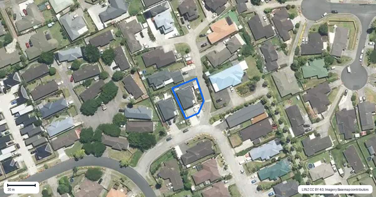 Property context map for 2B Zoe Court, Manurewa, Auckland