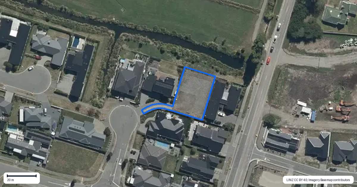 Property context map for 90 Grayshott Avenue, Casebrook, Christchurch