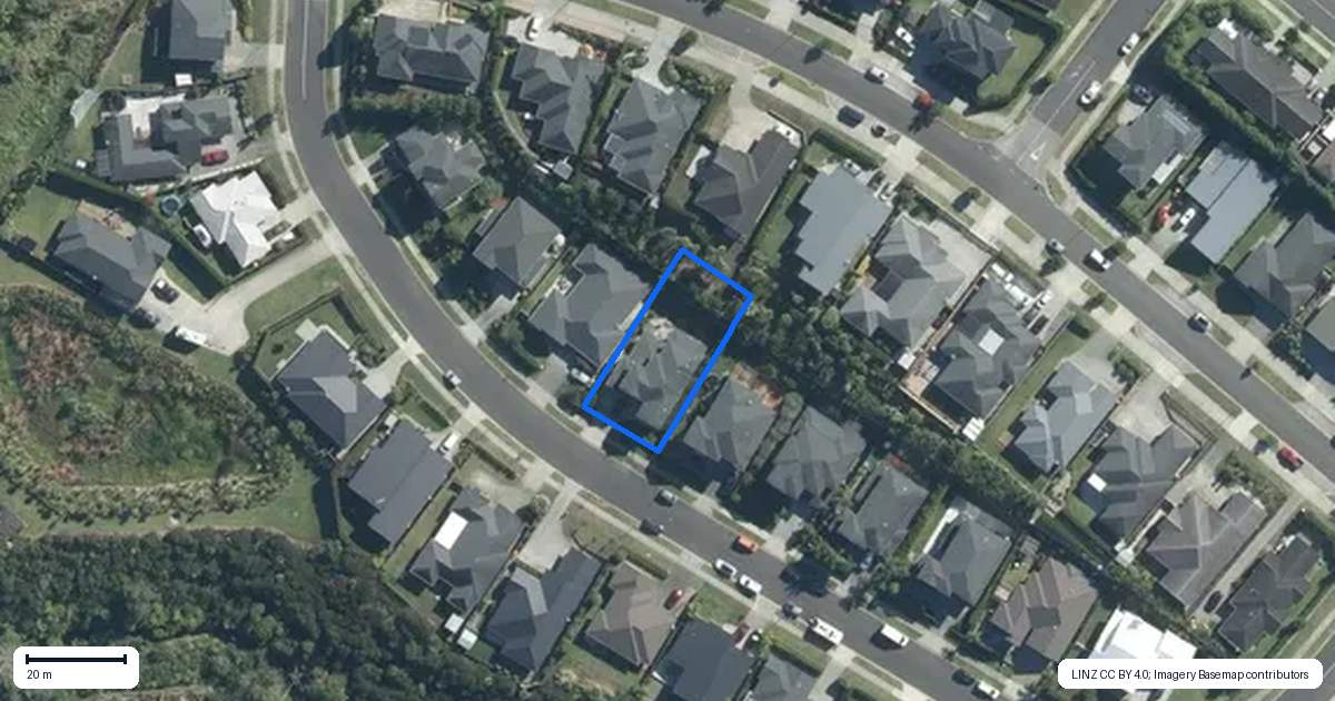 Property context map for 16 Syd Grant Crescent, Orewa