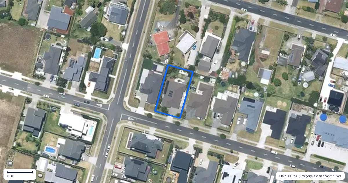 Property context map for 50 Seventh View Avenue, Beachlands, Auckland