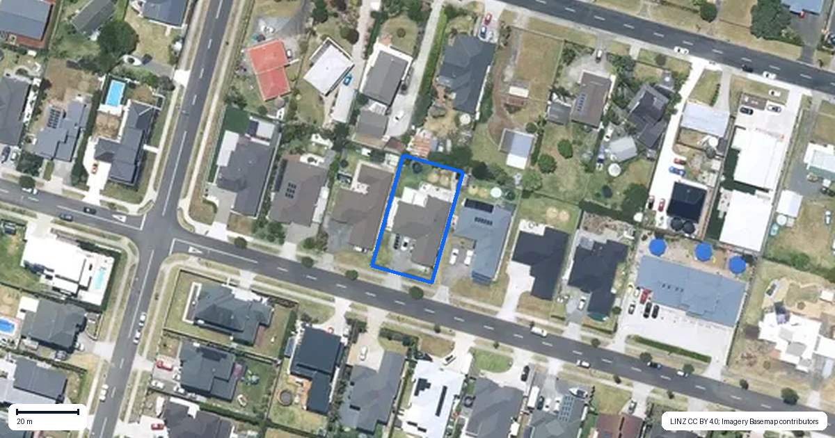 Property context map for 54 Seventh View Avenue, Beachlands, Auckland