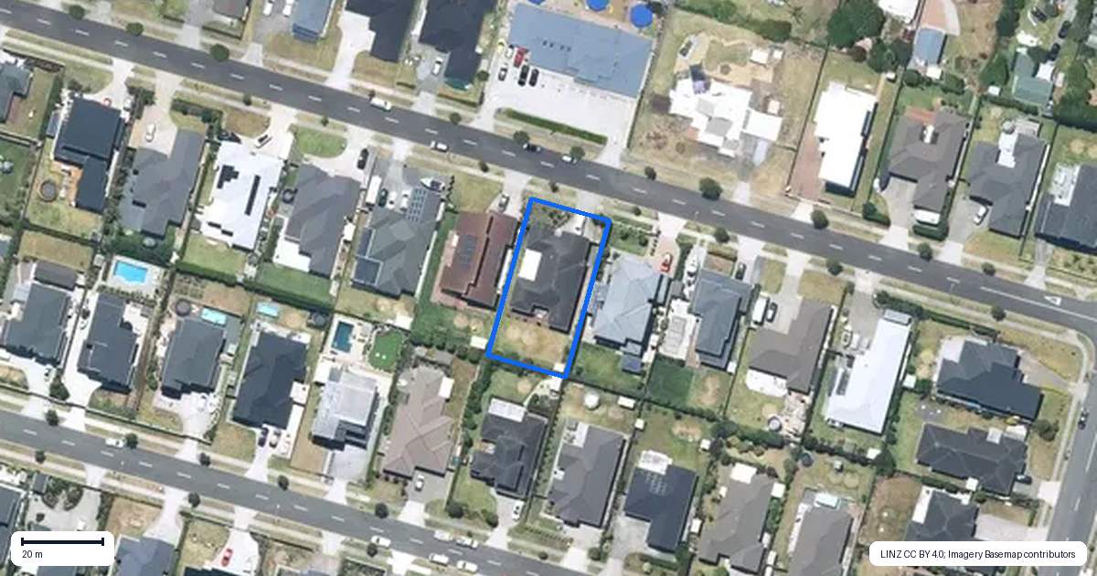 Property context map for 67 Seventh View Avenue, Beachlands, Auckland