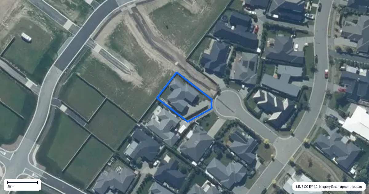 Property context map for 7 Peso Place, Prebbleton