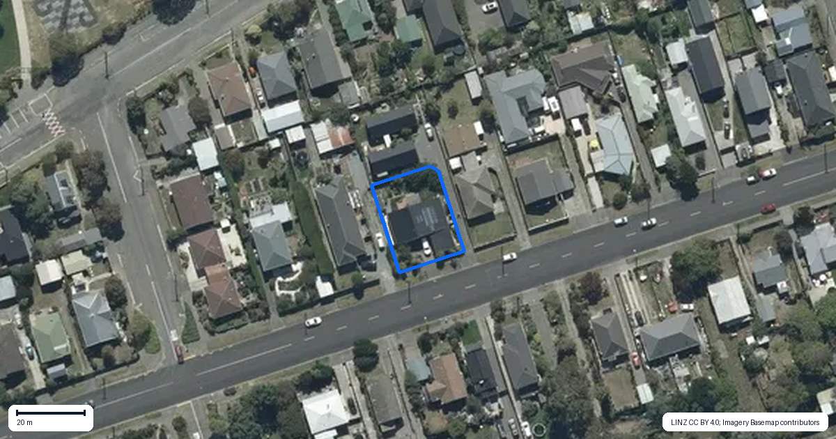 Property context map for 124 Bowhill Road, New Brighton, Christchurch