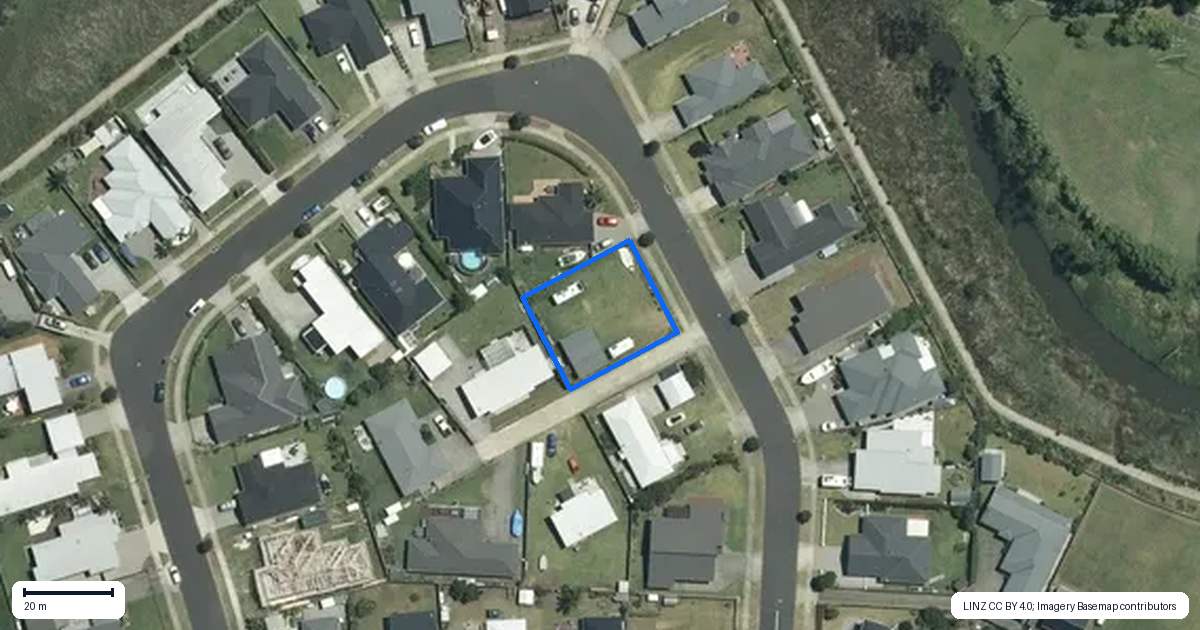 Property context map for 15 Alf Simpson Drive, Whitianga