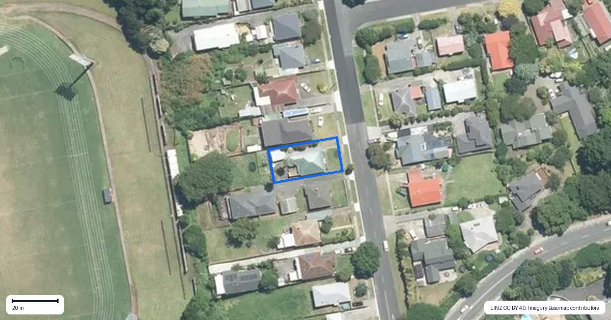Property context map for 14 Prospect Terrace, Pukekohe