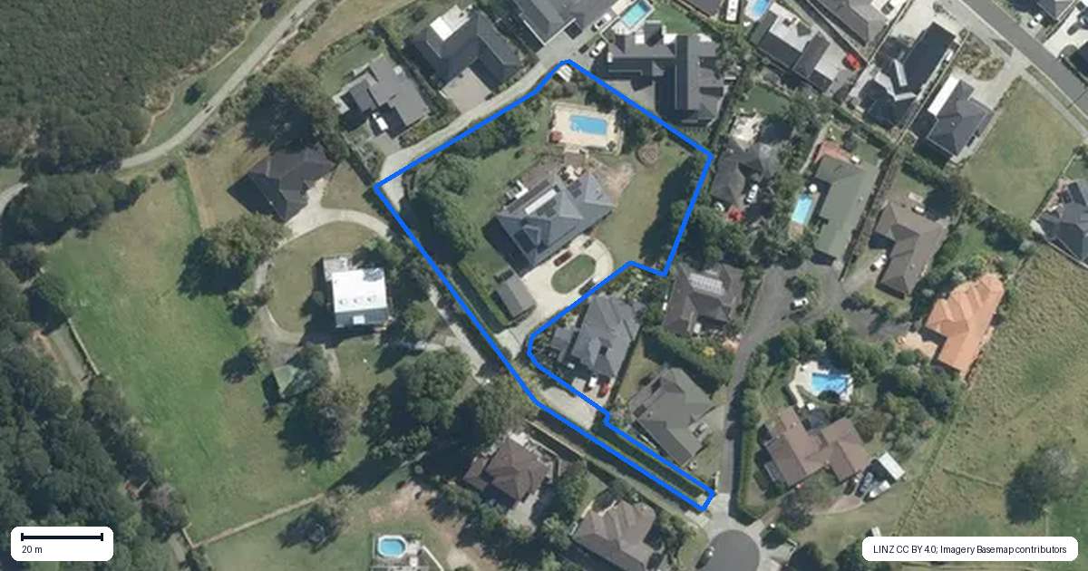 Property context map for 4 Miran Lane, Red Beach, Whangaparaoa