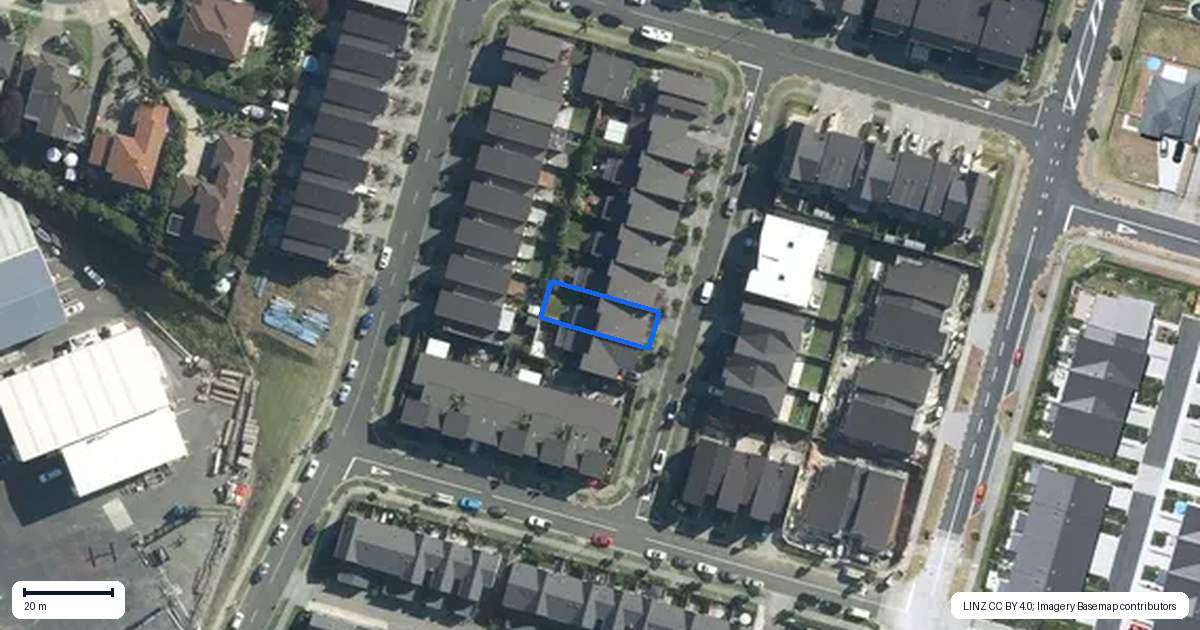 Property context map for 6 Quarters Lane, Beachlands, Auckland