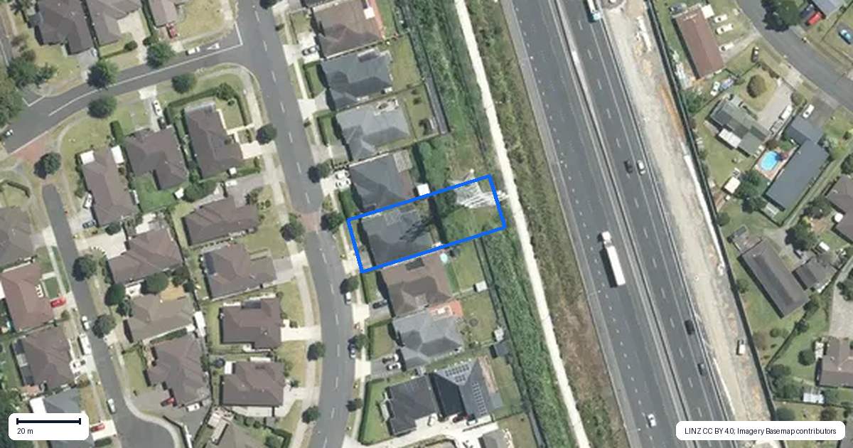 Property context map for 123 Harbourside Drive, Karaka, Papakura