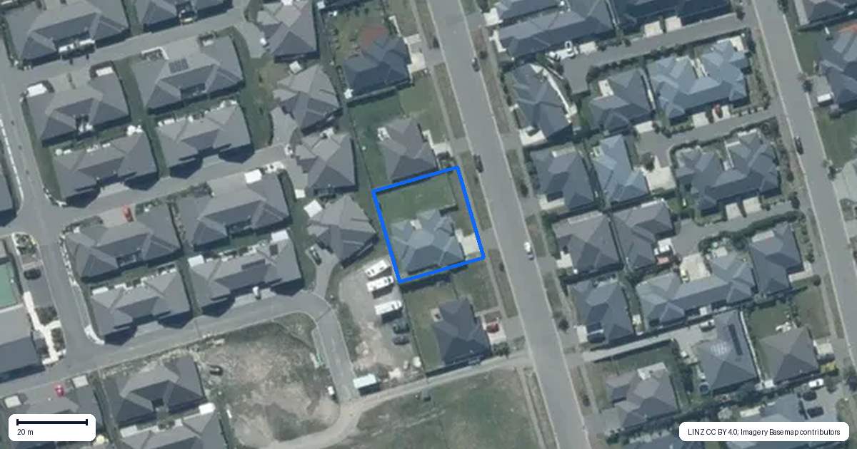 Property context map for 65 Strauss Drive, Rolleston