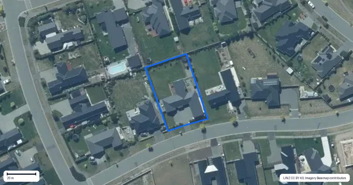 Property context map for 130 Silver Peaks Drive, West Melton