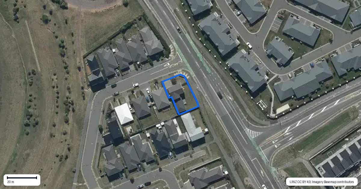 Property context map for 1 McCrorie Road, Wigram, Christchurch