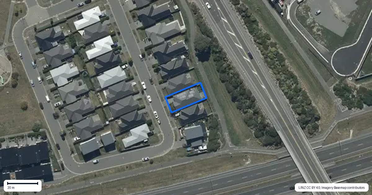 Property context map for 25 George West Square, Wigram, Christchurch