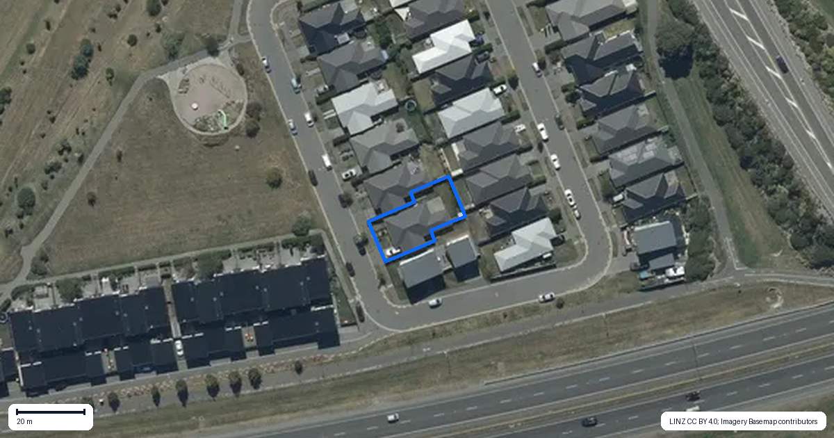 Property context map for 22 George West Square, Wigram, Christchurch
