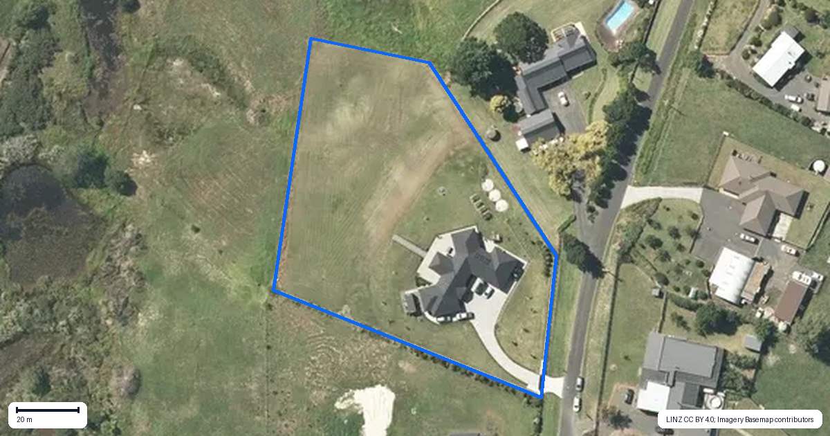 Property context map for 29 Orchard Road, Te Kauwhata