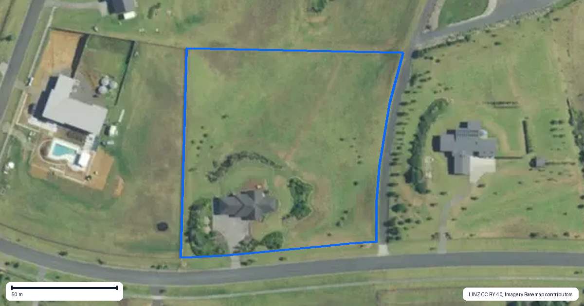 Property context map for 17 Blue Penguin Drive, Kerikeri