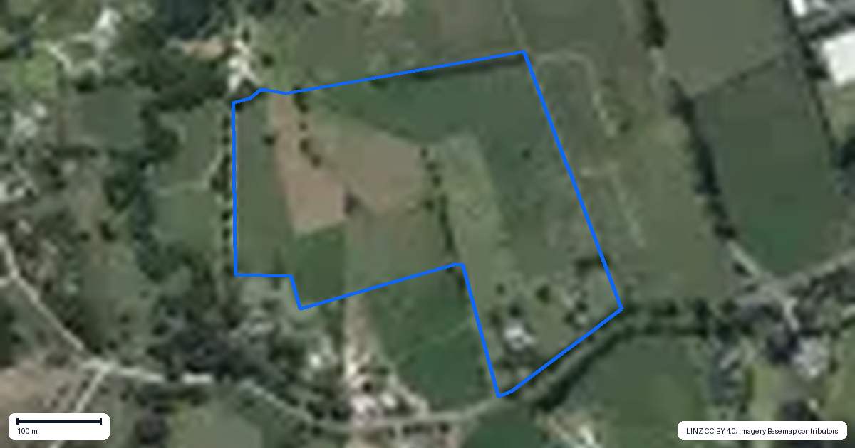 Property context map for 576 Woodcocks Road, Kaipara Flats, Warkworth