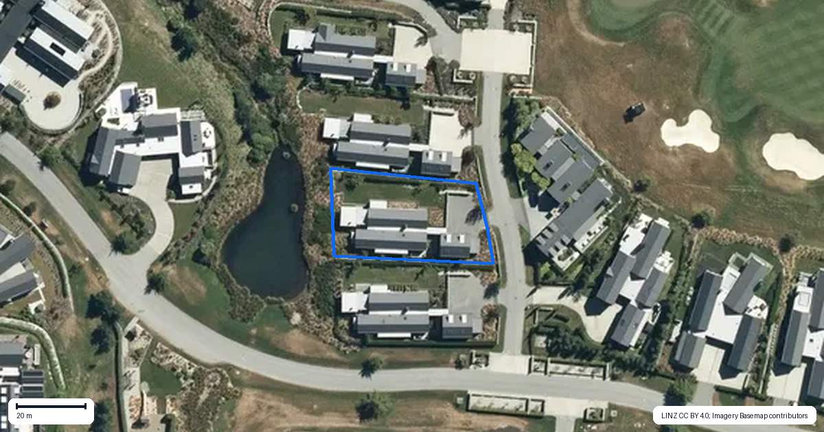 Property context map for 8 Harvest Lane, Arrowtown