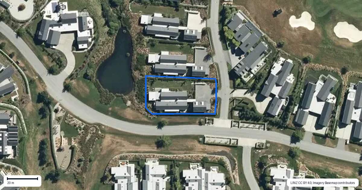 Property context map for 9 Harvest Lane, Arrowtown