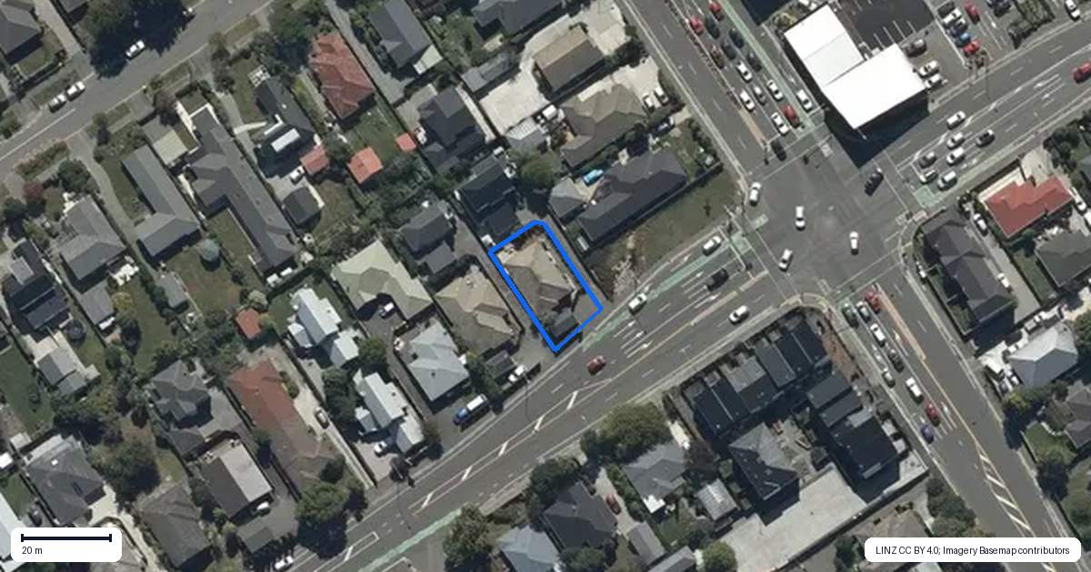 Property context map for 209A Innes Road, St Albans, Christchurch