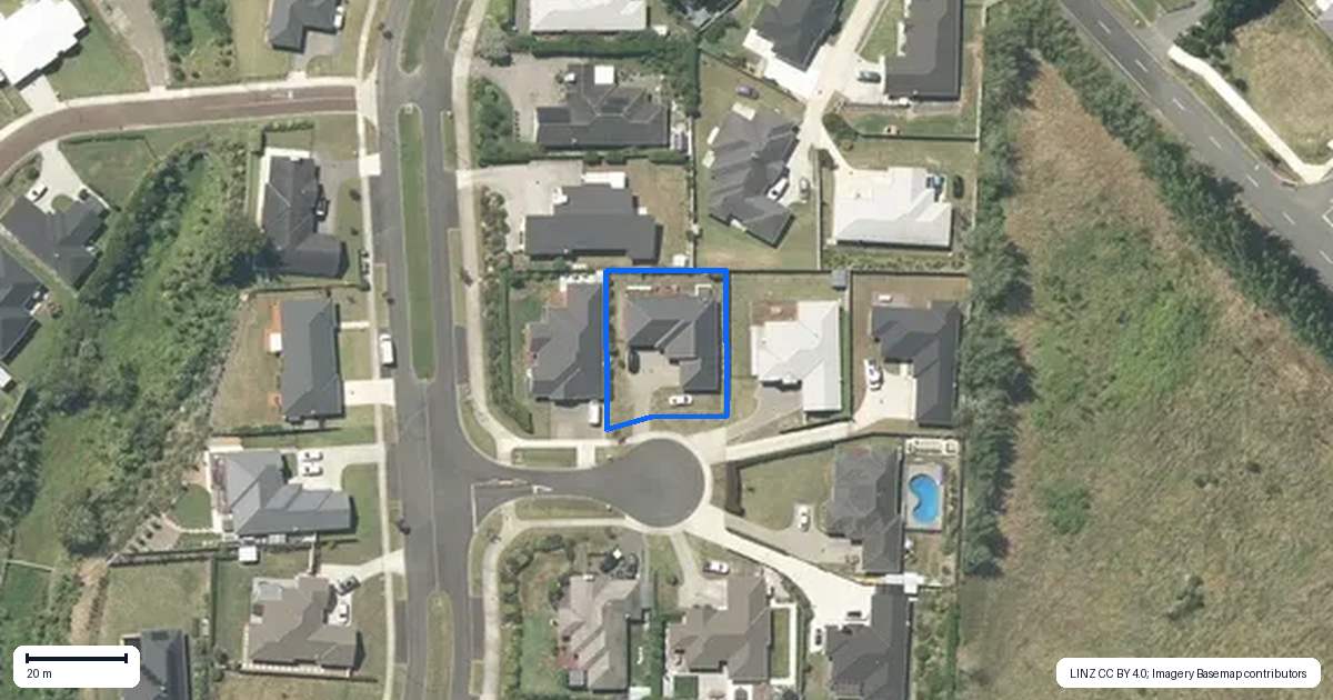 Property context map for 3 Bluebell Place, Te Kauwhata