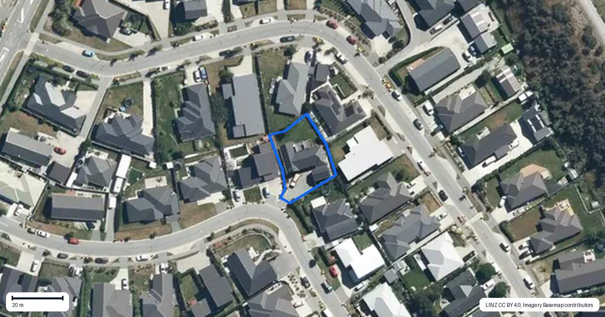 Property context map for 13 Violet Way, Lower Shotover, Queenstown