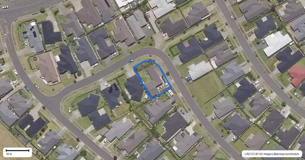 Property context map for 8 Materawaho Way, Pyes Pa, Tauranga