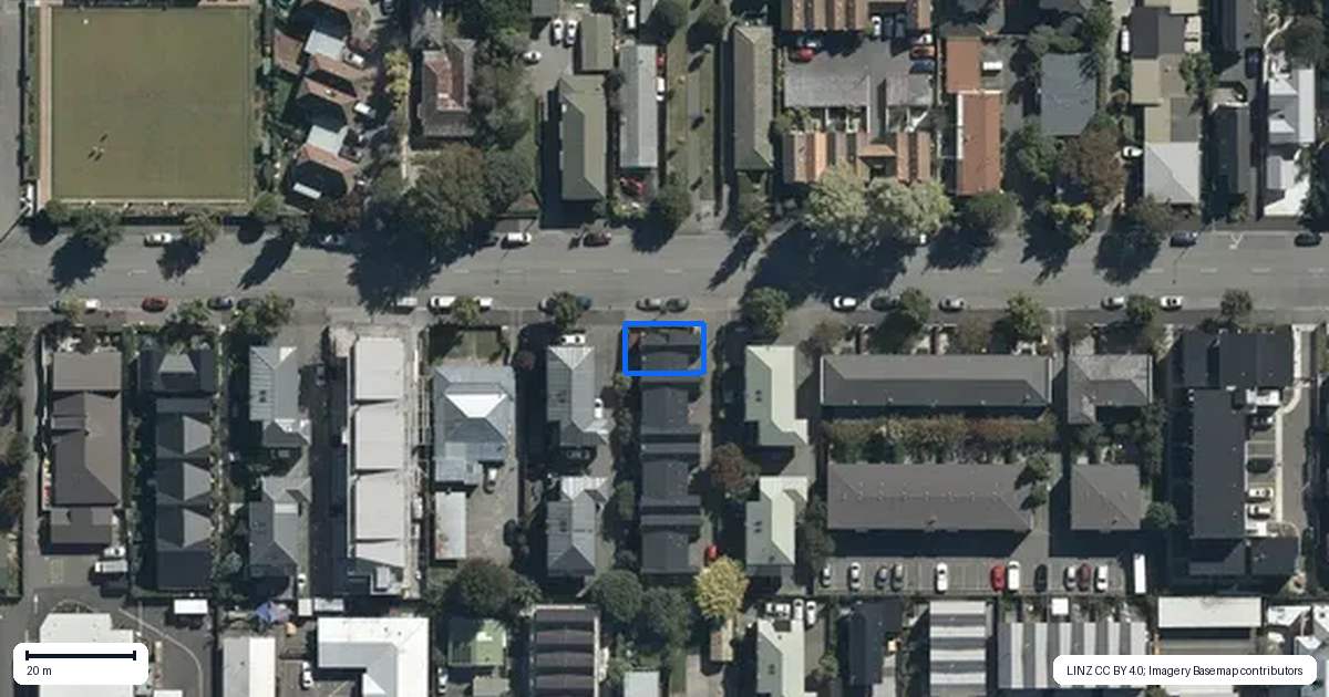 Property context map for 1/250 Worcester Street, Christchurch Central, Christchurch