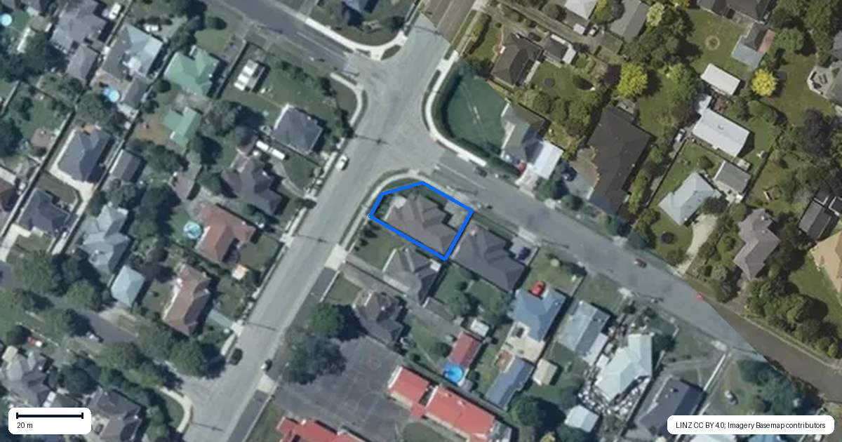 Property context map for 47 Chester Street, Levin