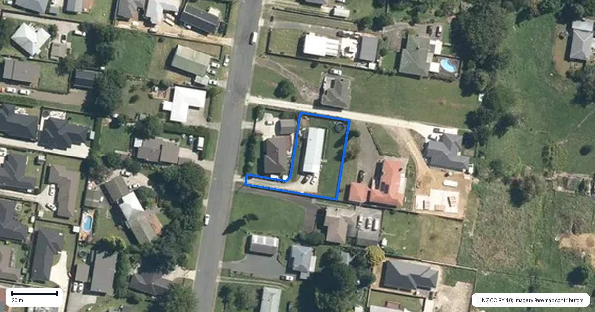 Property context map for 73 Rolleston Street, Kihikihi, Te Awamutu