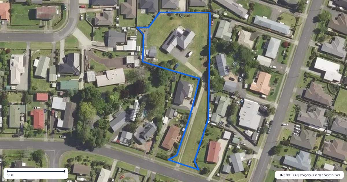 Property context map for 15B Alexander Street, Katikati