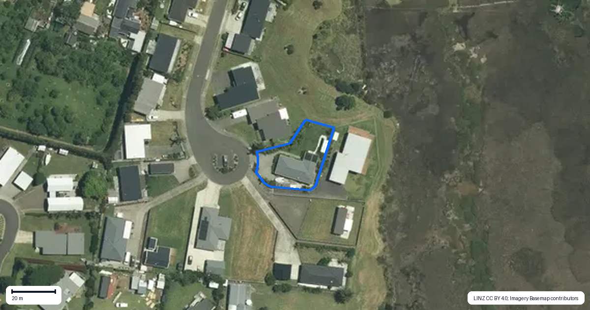 Property context map for 29 Tairua Palms Place, Tairua