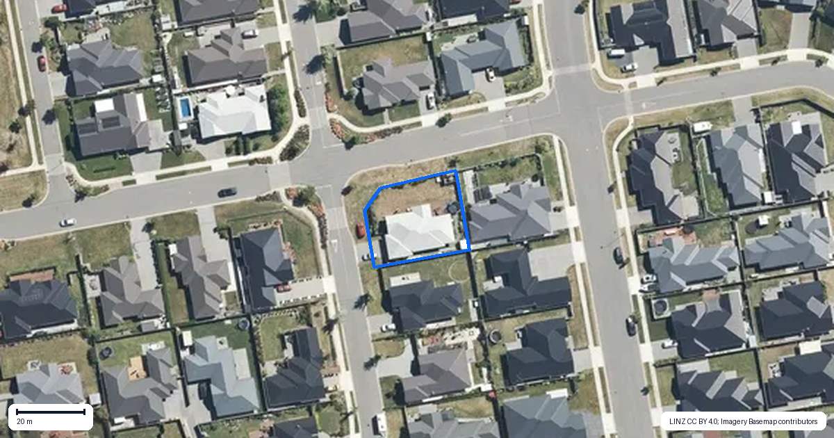 Property context map for 41 Highgate Drive, Rangiora