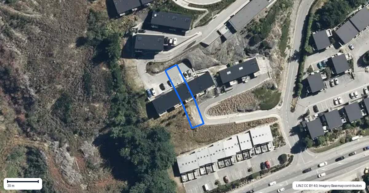 Property context map for 13 Highlands Close, Queenstown