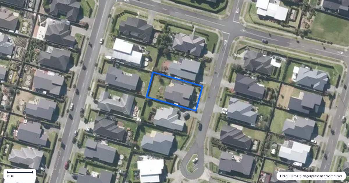 Property context map for 23 Doidge Street, Beachlands, Auckland