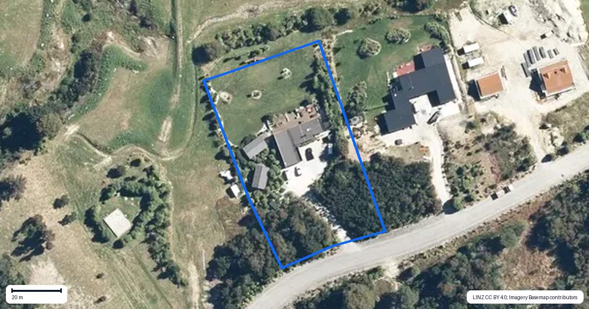 Property context map for 46 Tui Drive, Mount Creighton, Queenstown