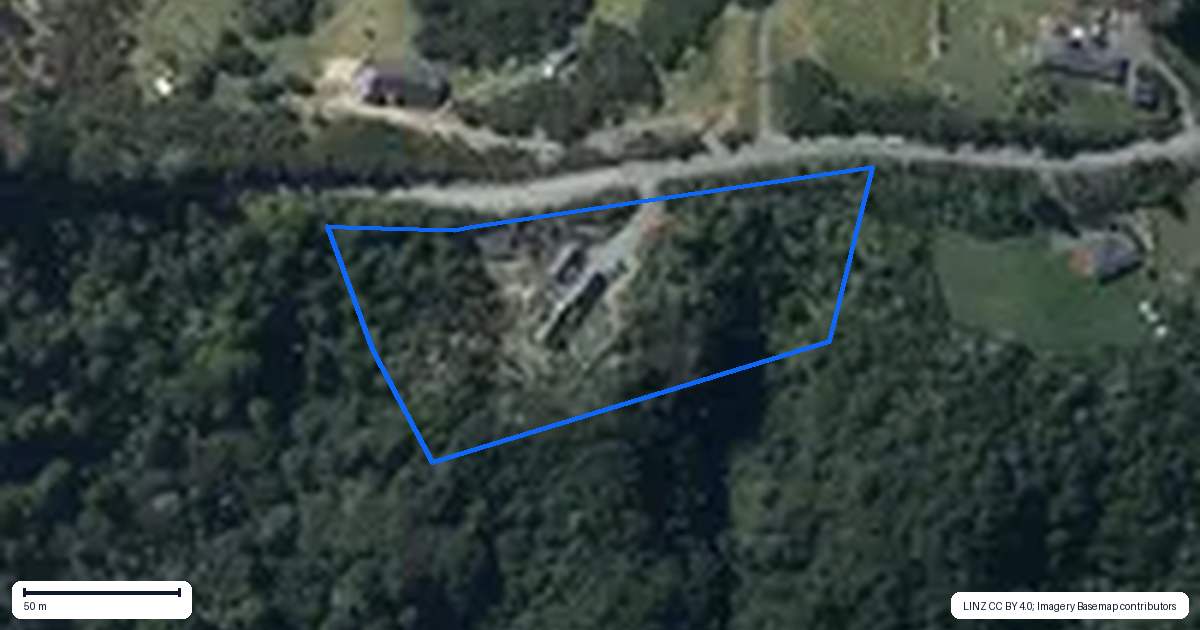 Property context map for 551 Krippner Road, Puhoi, Warkworth