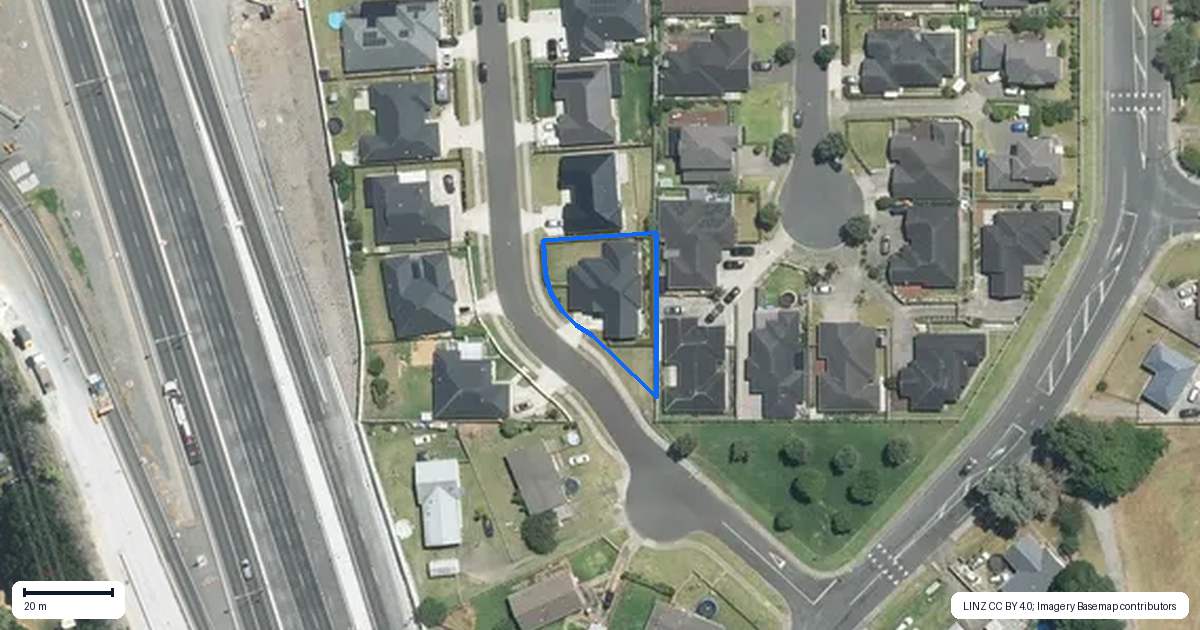 Property context map for 6 Dumas Place, Rosehill, Papakura