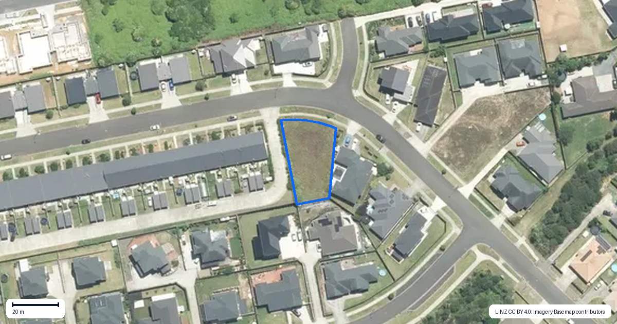 Property context map for 35 Prado Drive, Pukekohe