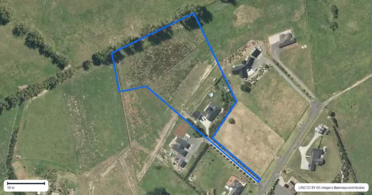 Property context map for 109 Vineyard Road, Te Kauwhata
