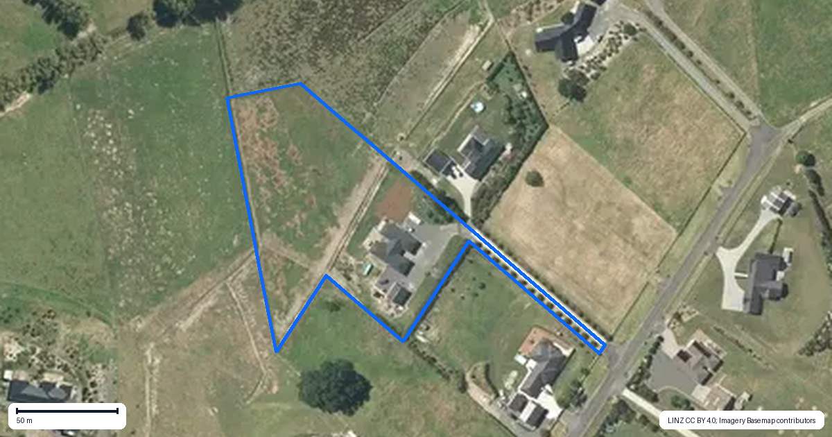 Property context map for 107 Vineyard Road, Te Kauwhata