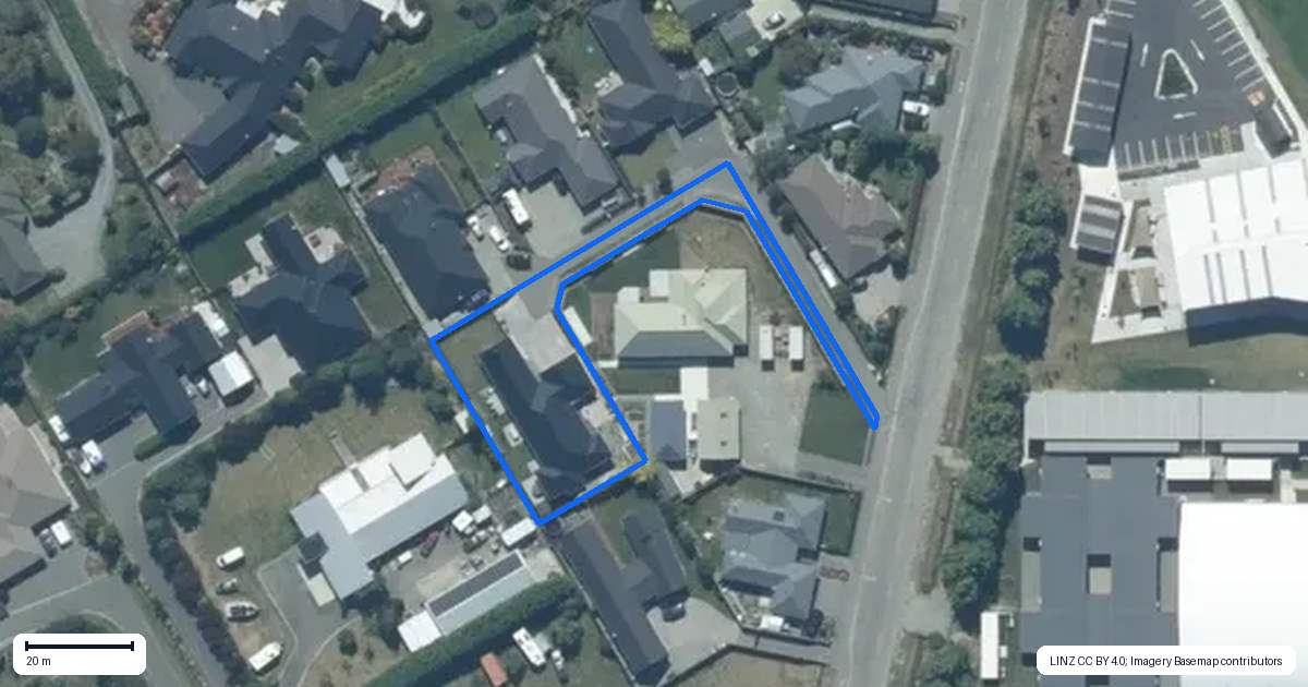 Property context map for 1149D Goulds Road, Rolleston