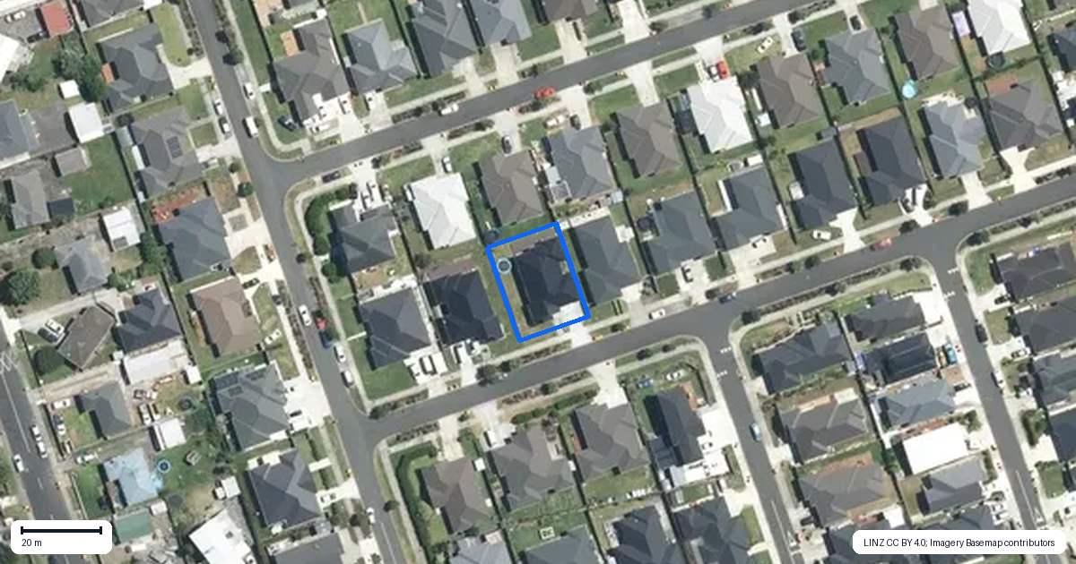 Property context map for 6 Twin Parks Rise, Papakura