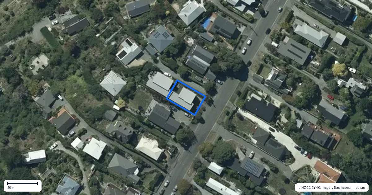 Property context map for 74 Moncks Spur Road, Redcliffs, Christchurch