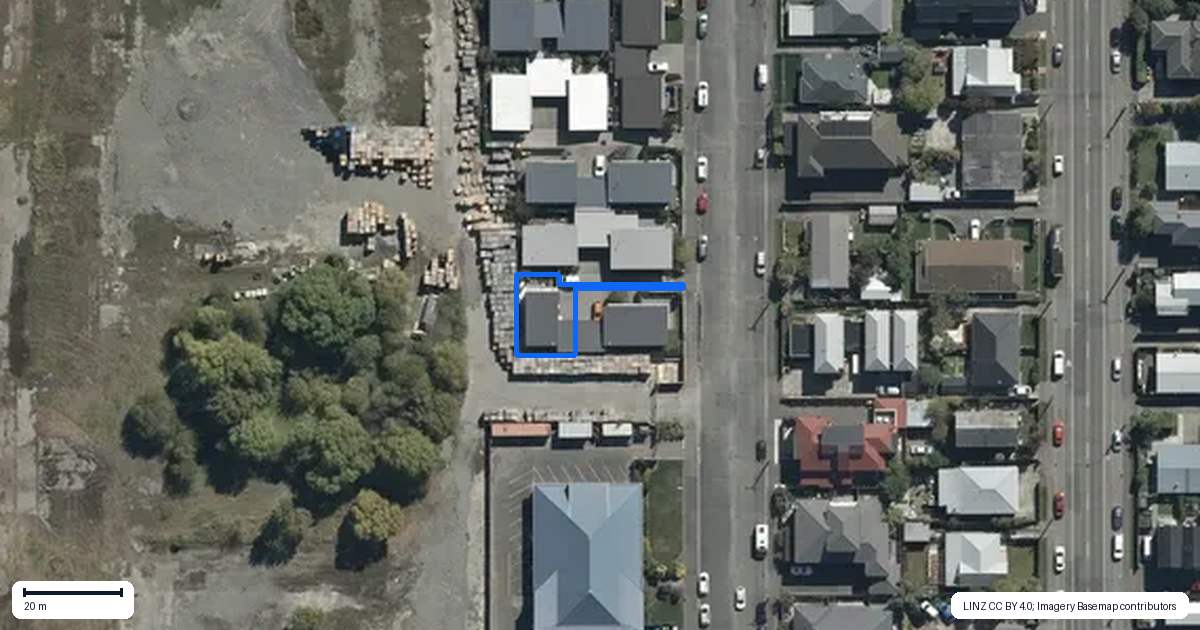 Property context map for 14/93 Packe Street, Edgeware, Christchurch