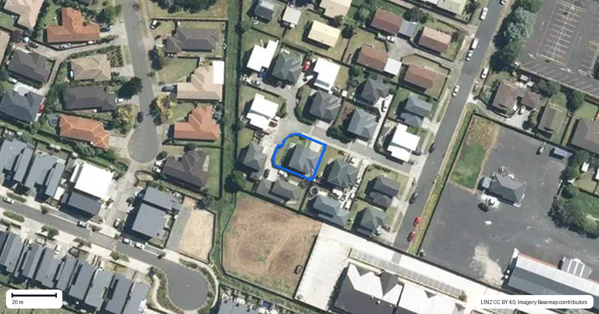 Property context map for 8 Koko Mews, Mangere Bridge, Auckland