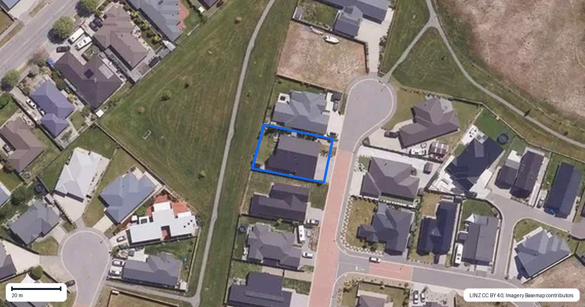 Property context map for 15 Neason Place, Cromwell