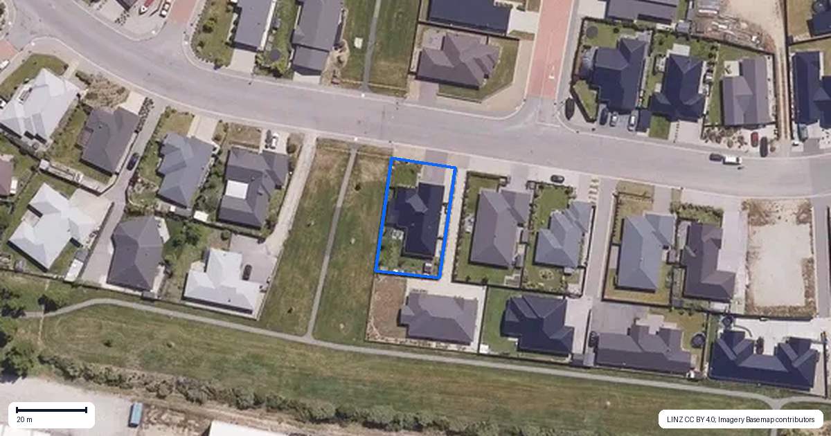 Property context map for 21 Olds Crescent, Cromwell