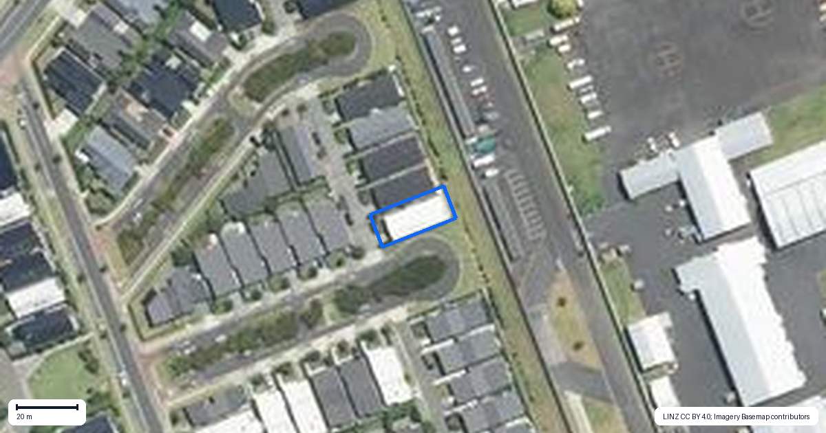 Property context map for 1 Vigour Lane, Papakura